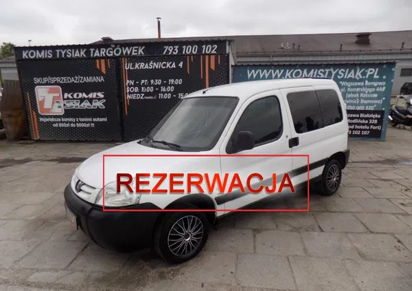 samochody osobowe Peugeot Partner cena 3500 przebieg: 359724, rok produkcji 2004 z Kępno